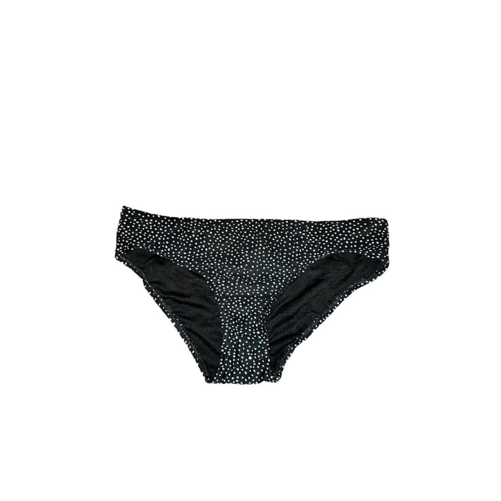 Nwt Black x White polka dot bikini bottoms
